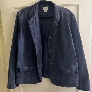 Chicos blue suede blazer
